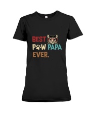 Cat Paw T Shirt Best Paw PaPa Ever Premium Fit Ladies Tee tile