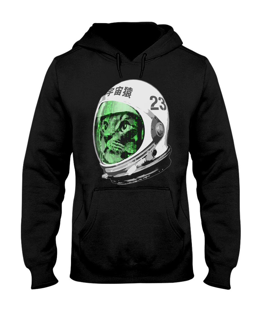 Astronaut Space Cat green screen version Hooded Sweatshirt