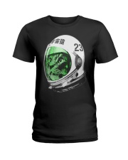 Astronaut Space Cat green screen version Ladies T-Shirt thumbnail