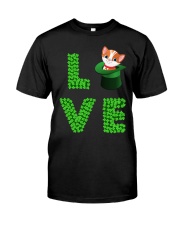 Dog Shirt Cat Cat Leprechaun St Pattrick Day Classic T-Shirt front