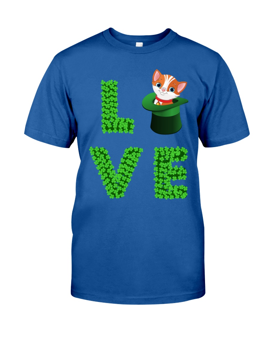 Dog Shirt Cat Cat Leprechaun St Pattrick Day Classic T-Shirt