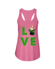 Dog Shirt Cat Cat Leprechaun St Pattrick Day Ladies Flowy Tank front