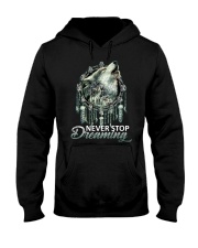 WOLF - NEVER STOP DREAMING Hooded Sweatshirt thumbnail