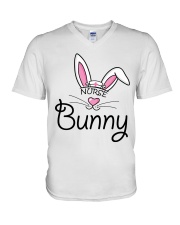 Nurse Bunny Easter V-Neck T-Shirt tile