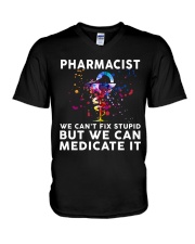 Pharmacist Medicate It V-Neck T-Shirt tile