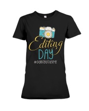 Editting Day Premium Fit Ladies Tee tile