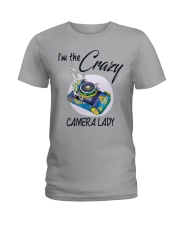 Crazy Camera Lady Ladies T-Shirt tile