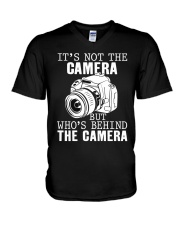 Behind Camera V-Neck T-Shirt tile