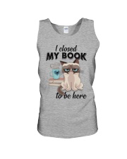 Closed My Book Unisex Tank tile