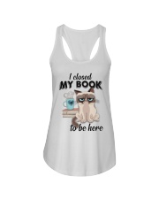 Closed My Book Ladies Flowy Tank tile