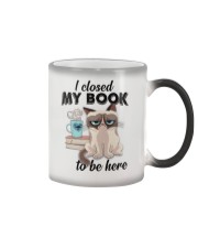 Closed My Book Color Changing Mug tile