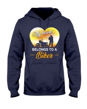 My Heart Belong To A Biker Hooded Sweatshirt tile