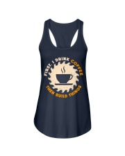 Drink Coffee Build Things Ladies Flowy Tank tile