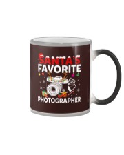 Santa's Photographer Color Changing Mug tile