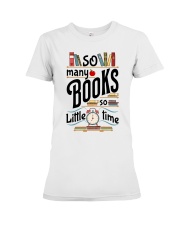 So Many Books Premium Fit Ladies Tee tile