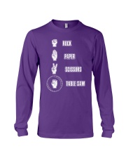 Rock paper scissors table saw Long Sleeve Tee tile