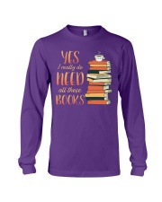 Needs All These Books Long Sleeve Tee tile