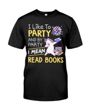 Books Party Classic T-Shirt front