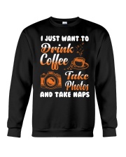Drink Coffee Take Photos Crewneck Sweatshirt tile