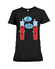 Half Empty Premium Fit Ladies Tee tile