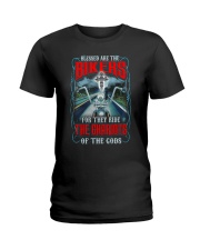 Blessed Are The Bikers Ladies T-Shirt tile
