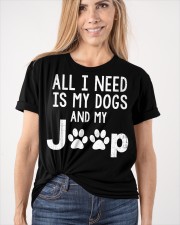 ALL I NEED IS MY DOGS AND J33p Classic T-Shirt apparel-classic-tshirt-lifestyle-front-101