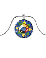 Native Trail Of Tears Necklace Metallic Circle Necklace front