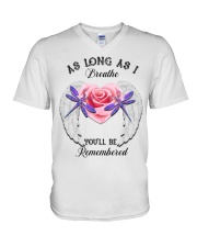 DRAGONFLY AS LONG AS I BREATHE - BEST SELLER V-Neck T-Shirt tile