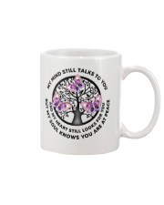 Gem Butterfly My Mind Still Talks Heartbeat - LTE Mug tile