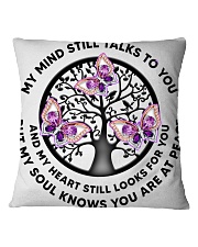 Gem Butterfly My Mind Still Talks Heartbeat - LTE Square Pillowcase tile