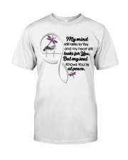 Pink Purple Dragonfly Mandala In Lady Hand - LTE Classic T-Shirt front