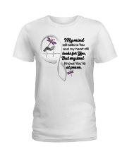 Pink Purple Dragonfly Mandala In Lady Hand - LTE Ladies T-Shirt tile