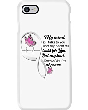 Pink Butterflies Cancer Symbol - LTE Phone Case tile