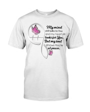 Pink Butterflies Cancer Symbol - LTE Classic T-Shirt front