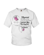 Pink Butterflies Cancer Symbol - LTE Youth T-Shirt tile