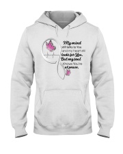 Pink Butterflies Cancer Symbol - LTE Hooded Sweatshirt tile
