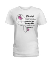 Pink Butterflies Cancer Symbol - LTE Ladies T-Shirt tile
