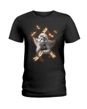 Dragonfly Angel Statue - LTE Ladies T-Shirt tile