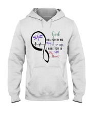 DRAGONFLY GOD HAS YOU IN HIS ARMS - BEST SELLER Hooded Sweatshirt tile