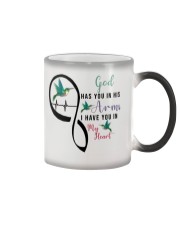HUMMINGBIRD GOD HAS YOU IN HIS ARMS - BEST SELLER Color Changing Mug tile
