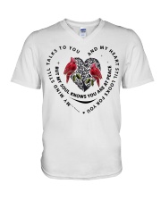 Bird Heart Tree Of Life - LTE V-Neck T-Shirt tile