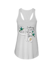 HUMMINGBIRD I WILL CARRY YOU WITH ME - BEST SELLER Ladies Flowy Tank tile