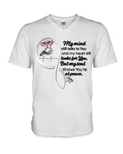 Monach Butterflies Infinity Love - LTE V-Neck T-Shirt tile