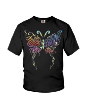 Butterfly Hope Faith Believe Love - LTE Youth T-Shirt tile