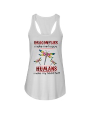DRAGONFLY MAKE ME HAPPY - BEST SELLER Ladies Flowy Tank tile