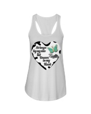 Blue Butterfly No Longer By My Side Ladies Flowy Tank tile
