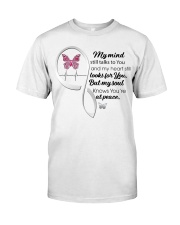 Butterflies Pink Shape Cancer Symbol - LTE Classic T-Shirt front