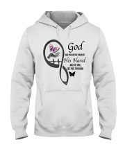 Purple Butterfly God Has You - LTE Hooded Sweatshirt tile