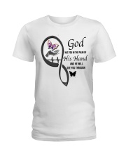 Purple Butterfly God Has You - LTE Ladies T-Shirt tile