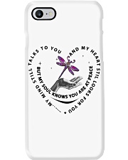 Purple Pink Mandala Dragonfly On Lady Hand - LTE Phone Case tile